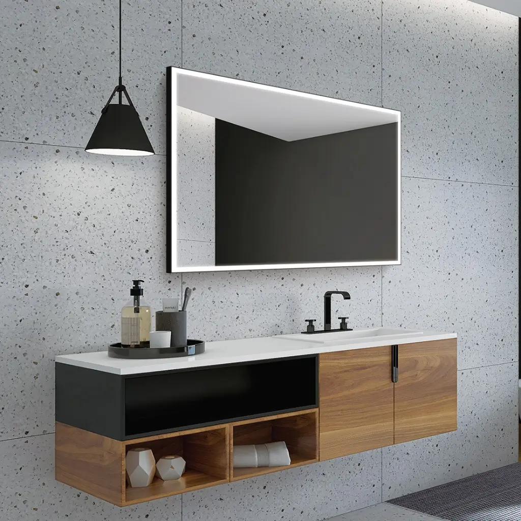 [SUIZ010/60NG] ESPEJO CON LUZ LED SUIZA (60x80)