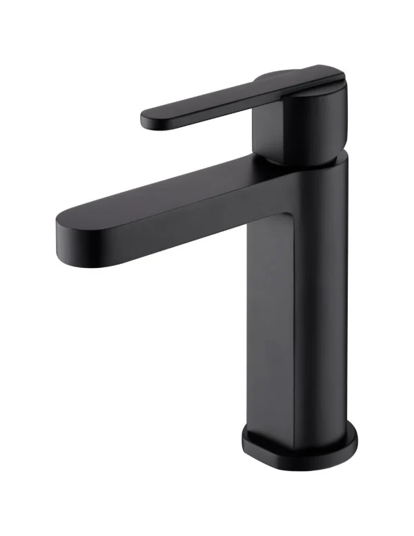 [BDR001-1NG] MONOMANDO LAVABO ROMA NEGRO MATE