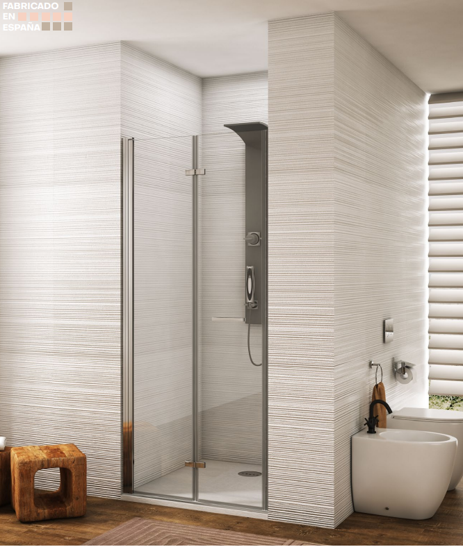 PUERTA PLEGABLE - MODELO TOMILLO (CROMO, 65 cm)