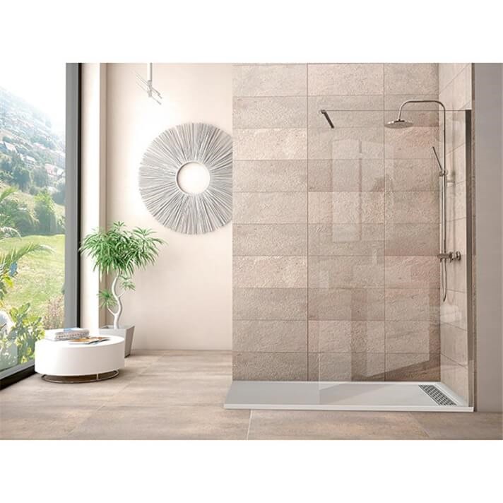 Mampara Hermes Fijo 8 mm Transparente Antical