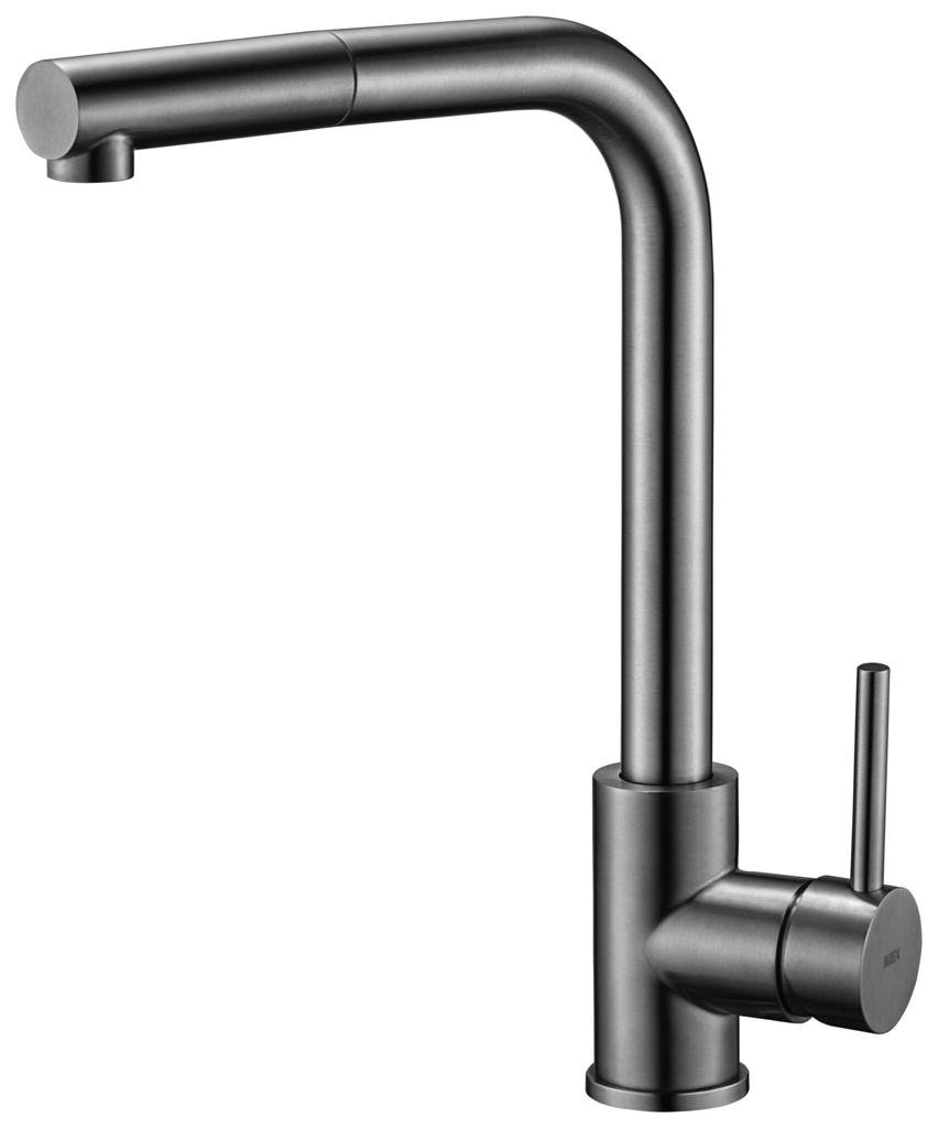 [GCE006/BGM] Grifería de cocina monomando extraíble Black Gun Metal serie Malta